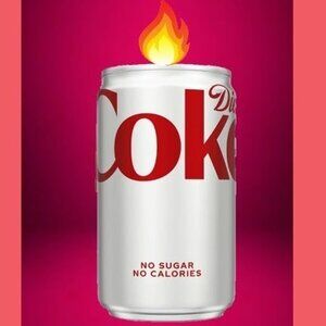 Diet Coke Soda Candle 7.5oz Can Handcrafted in TN Scented Great Holiday Gifts